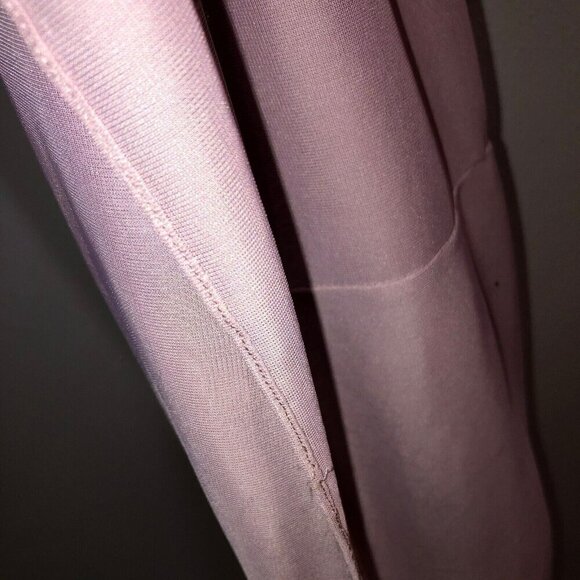 Davids Bridal Size 4 Rose Gold Backless Sleeveless Bridesmaid Maxi Dress Damaged - Picture 9 of 16